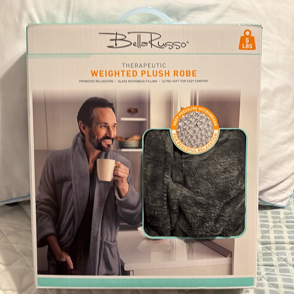 Therapeutic Weighted Plush Robe-Bella Russo